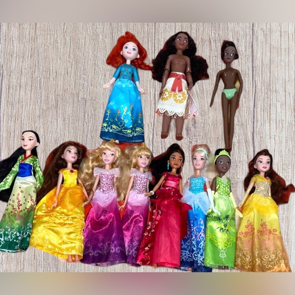 Disney Shimmering Dreams Collection Princesses Lot Of 11 Hasbro